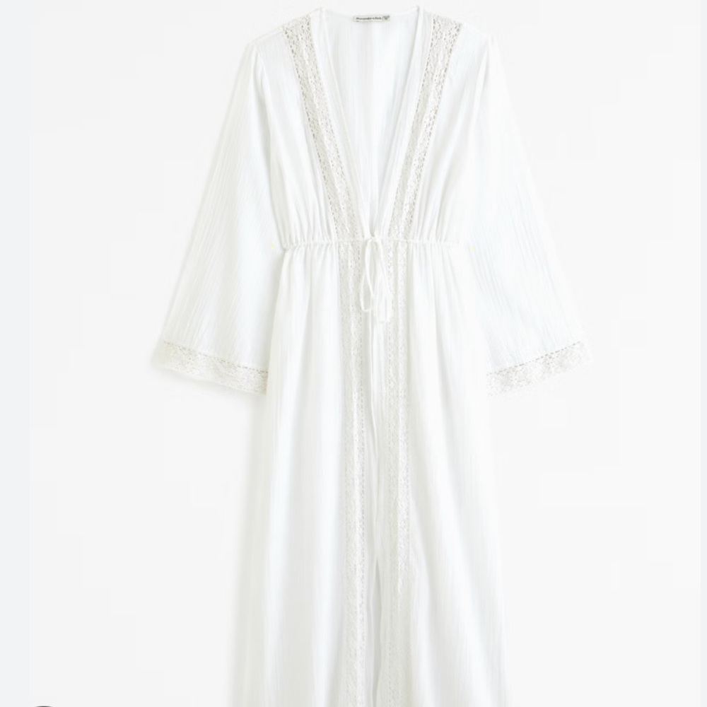NWT Abercrombie & Fitch White Maxi Dress Coverup